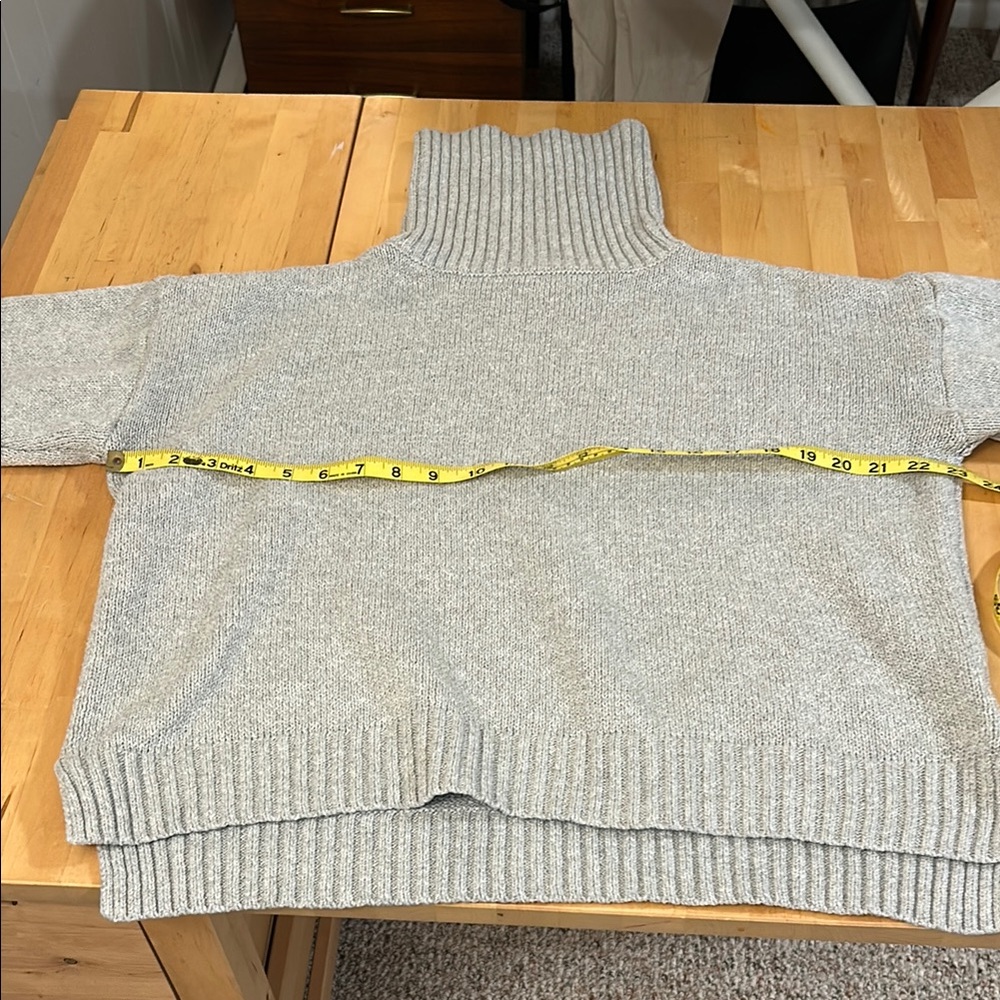 Gray Turtleneck Sweater